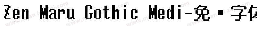 Zen Maru Gothic Medi字体转换